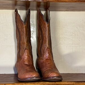 Men's Western Brown Leather Boots